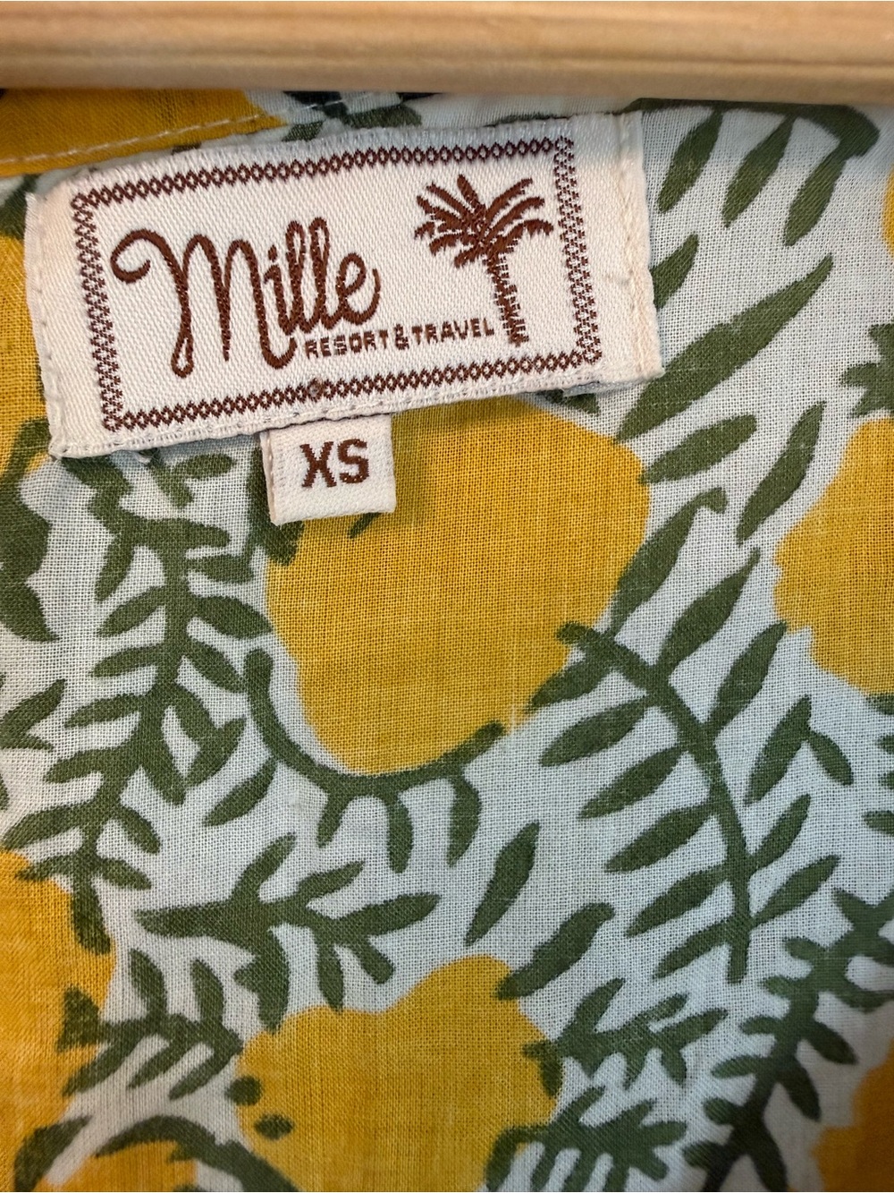 Mille Resort Kiki Lemon Print Mini Dress XS Cottagecore European Summer - Picture 3 of 8